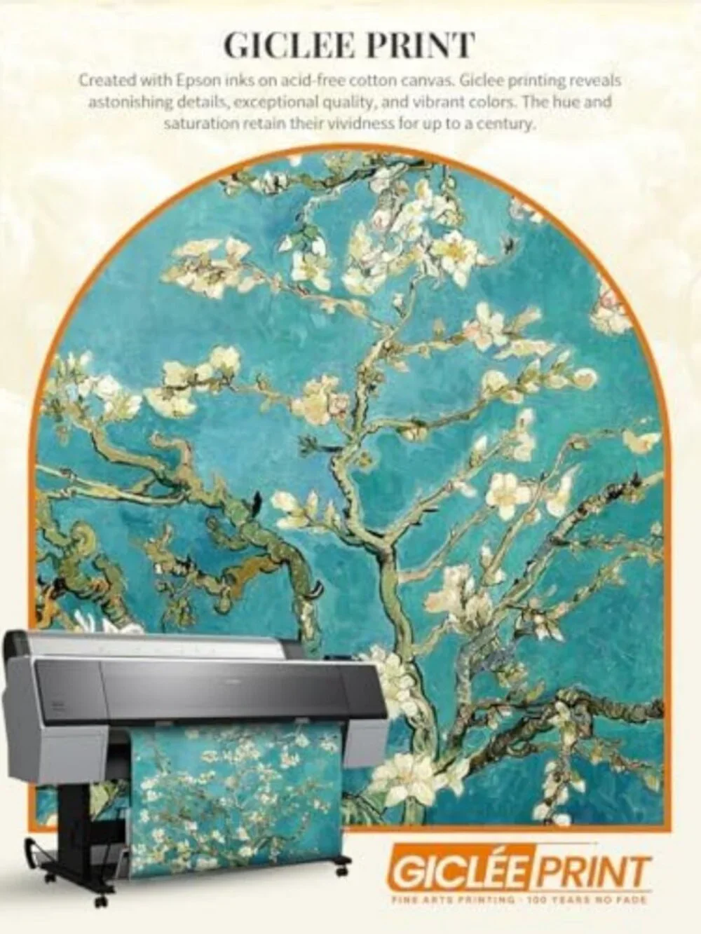 Stunning Almond Blossom Canvas Wall Art - 20x16'' Floral Decor for Home